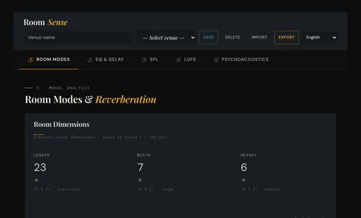 RoomSense screenshot